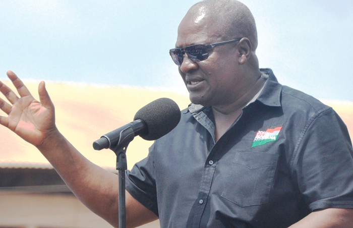 President Mahama addressing some of the supporters President Mahama addressing some of the supporters